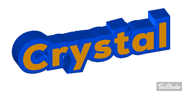 Crystal Texteffekt