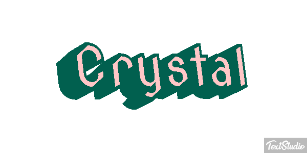 Crystal Texteffekt