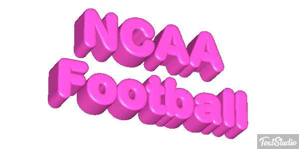NCAA Football Text effect