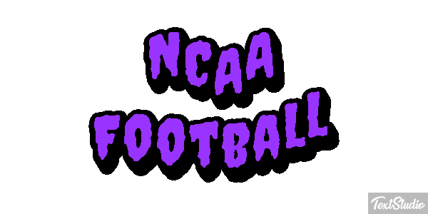 NCAA Football Text effect