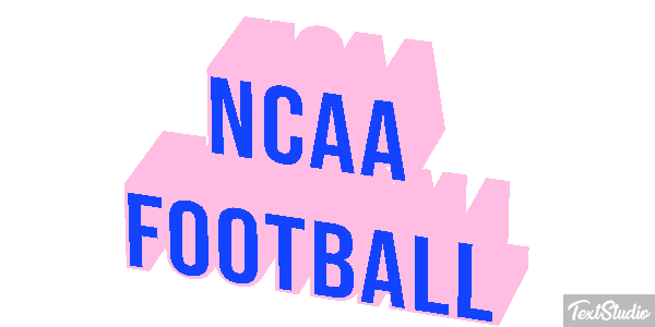 NCAA Football Text effect