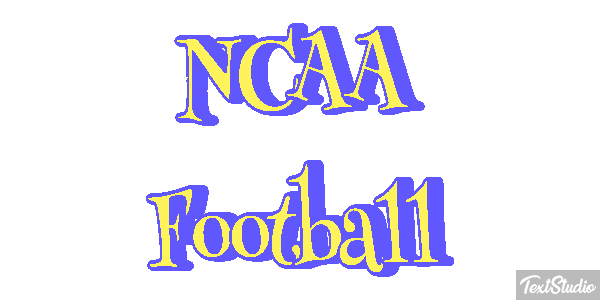 NCAA Football Text effect