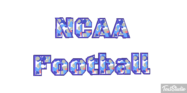 NCAA Football Text effect