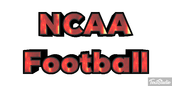 NCAA Football Text effect