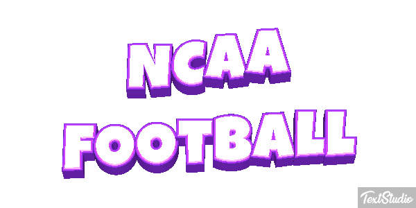 NCAA Football Text effect