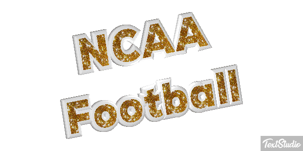 NCAA Football Text effect