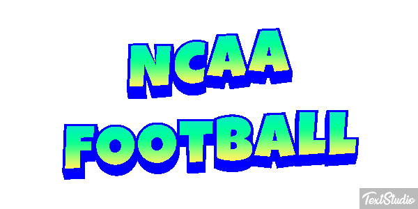 NCAA Football Text effect