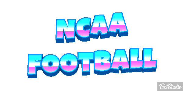 NCAA Football Text effect