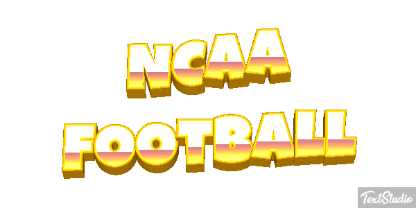 NCAA Football Text effect