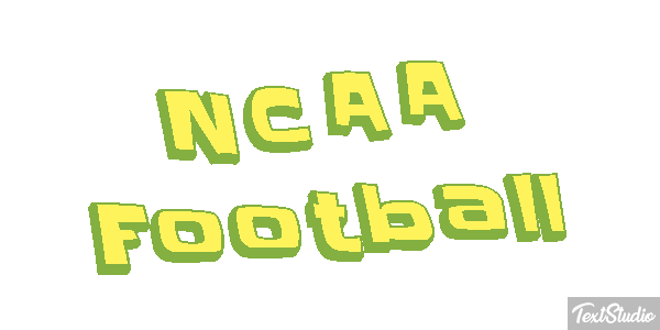 NCAA Football Text effect