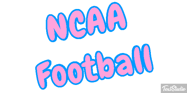 NCAA Football Text effect