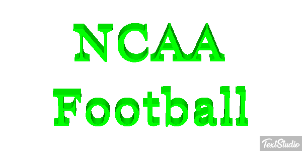 NCAA Football Text effect