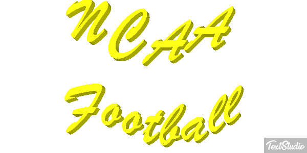 NCAA Football Text effect