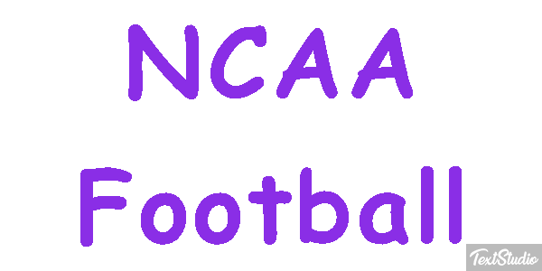 NCAA Football Text effect