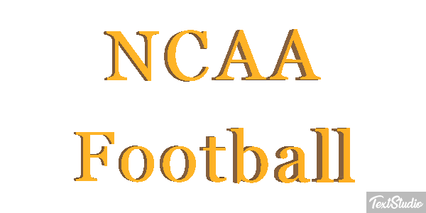 NCAA Football Text effect