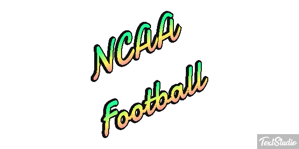 NCAA Football Text effect