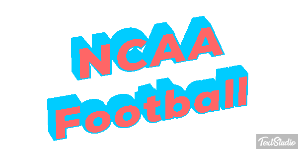NCAA Football Text effect