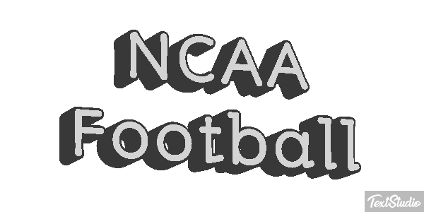 NCAA Football Text effect