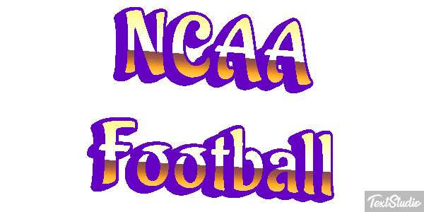 NCAA Football Text effect