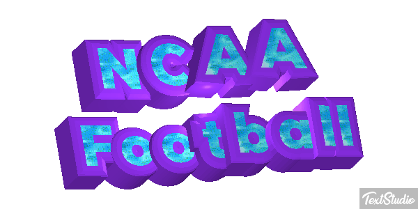 NCAA Football Text effect