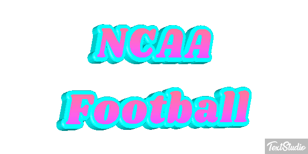 NCAA Football Text effect