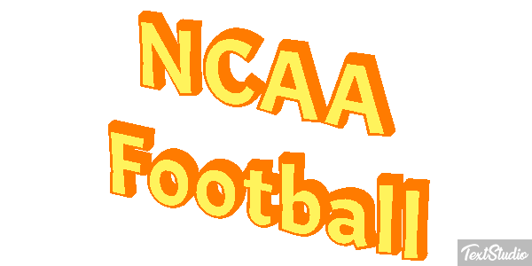 NCAA Football Text effect