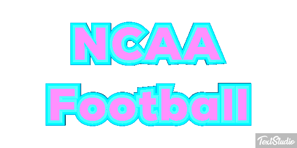 NCAA Football Text effect