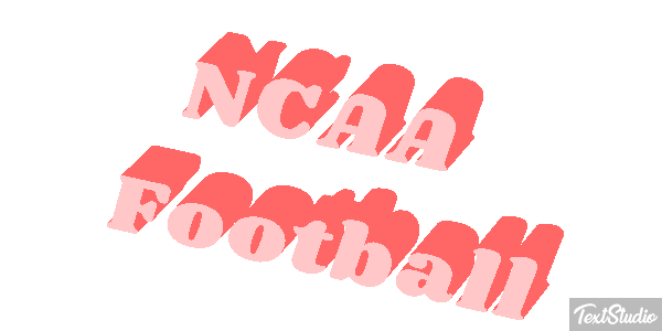 NCAA Football Text effect