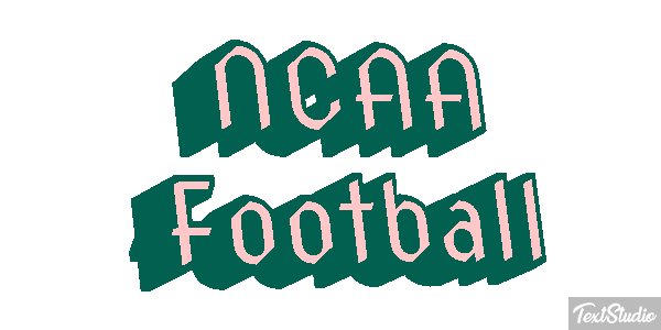 NCAA Football Text effect