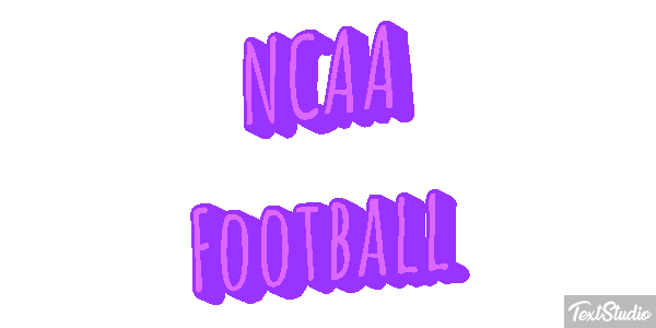 NCAA Football Text effect