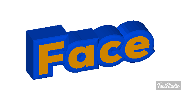 Face Effetto testo