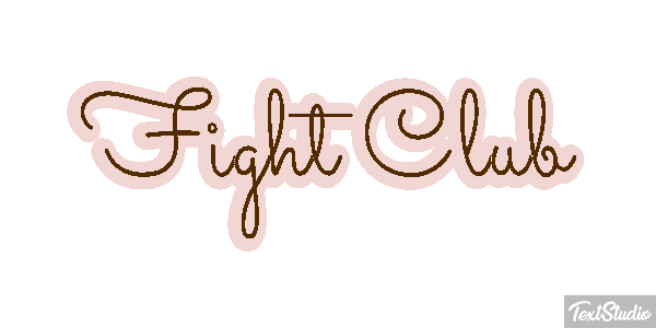 Fight Club Text effect