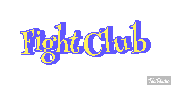 Fight Club Text effect