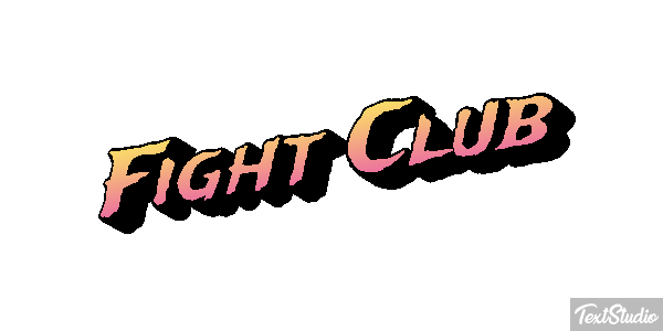 Fight Club Text effect