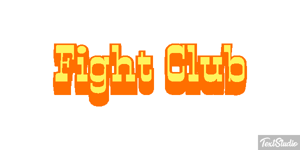 Fight Club Text effect