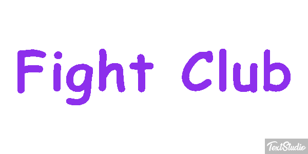 Fight Club Text effect