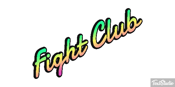 Fight Club Text effect