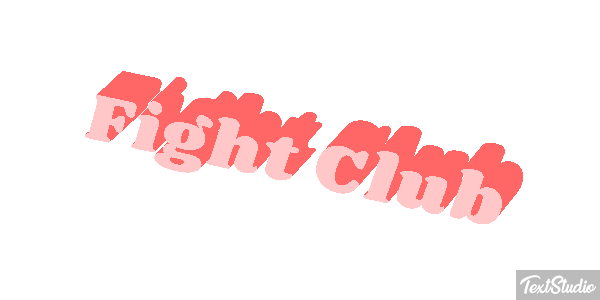 Fight Club Text effect