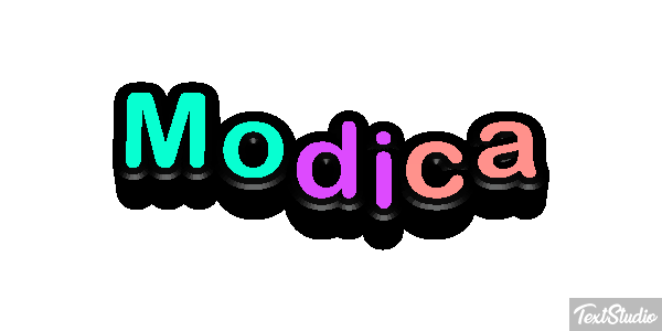Modica Texteffekt