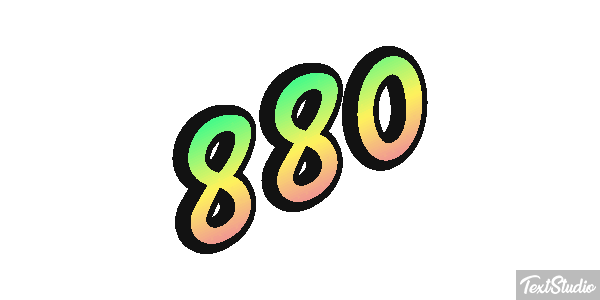 880 Efekt tekstowy