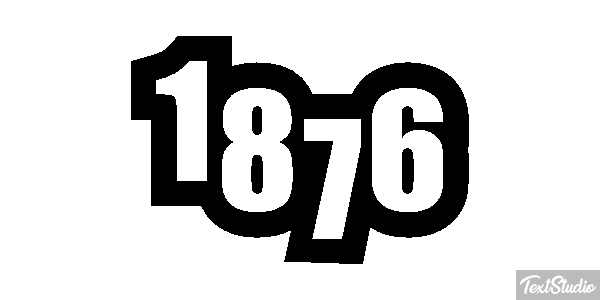 1876 Текстовый эффект