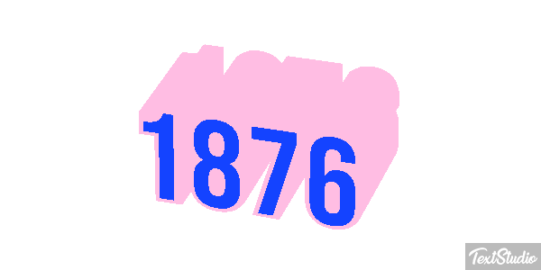 1876 Текстовый эффект