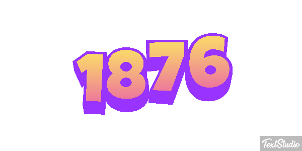 1876 Текстовый эффект