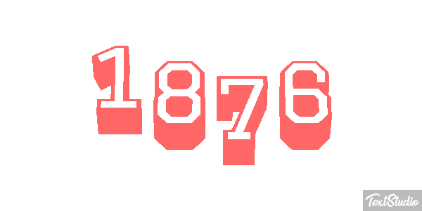 1876 Текстовый эффект