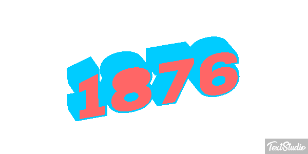 1876 Текстовый эффект