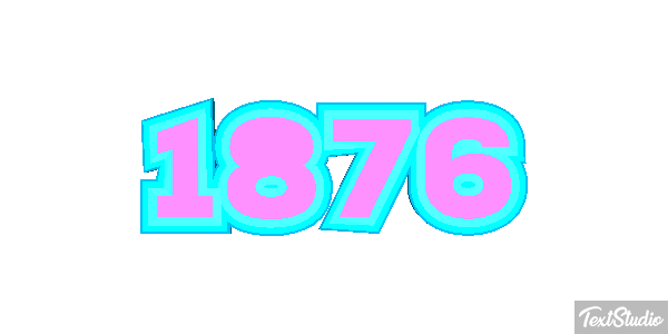 1876 Текстовый эффект