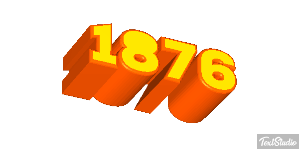 1876 Текстовый эффект