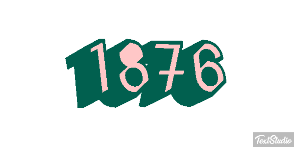 1876 Текстовый эффект