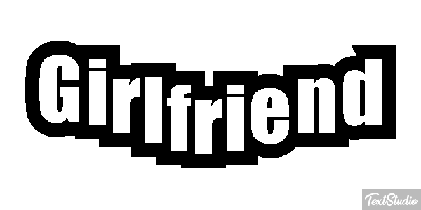 Girlfriend テキスト効果