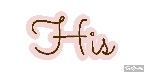 His Text effect